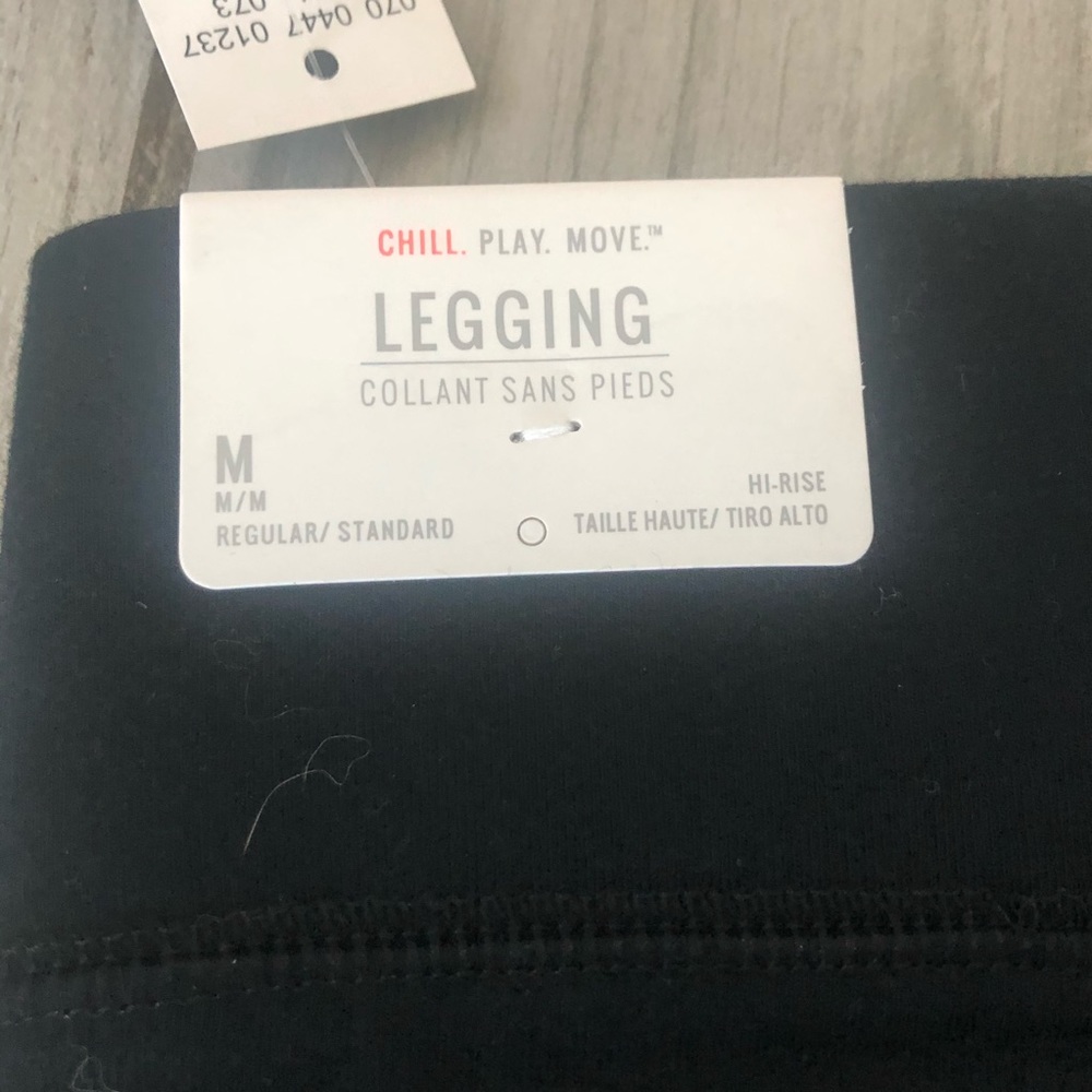 NWT Aerie Chill Play Move Basic Black Leggings - Picture 4 of 4